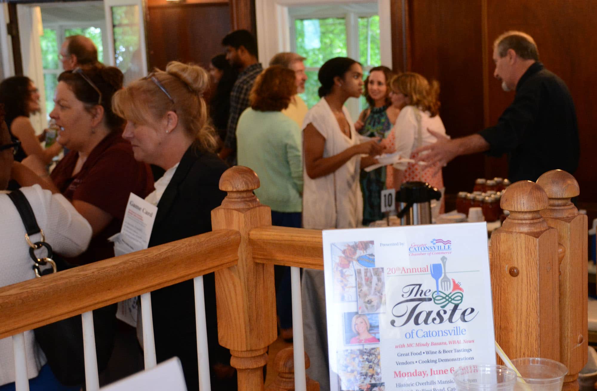 Folks could sample offerings from Catonsville eateries and food vendors inside Overhills Mansion...