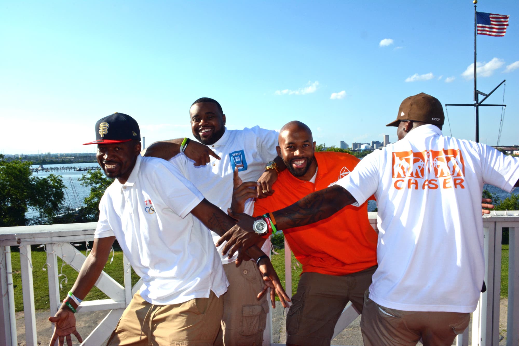 Pictured (LtoR) Dwayne Wilson, Gary Fields, Maurice Lindsey, and Stephen Stockett, TeamNoChaser founders