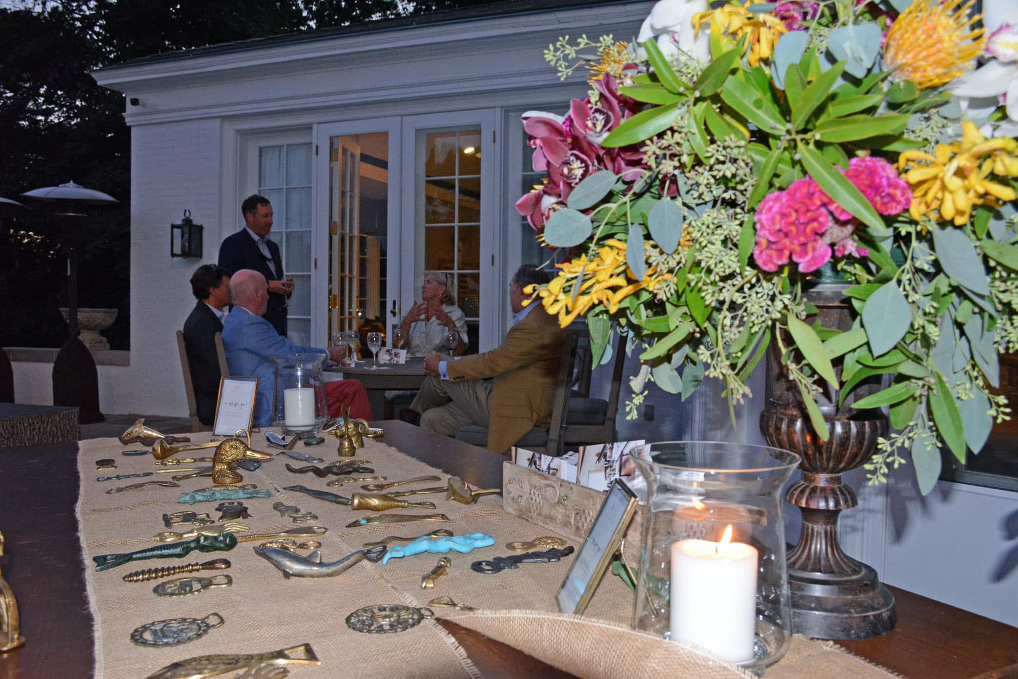 Guests had their choice of cool bottle openers as their souvenir from the party.
