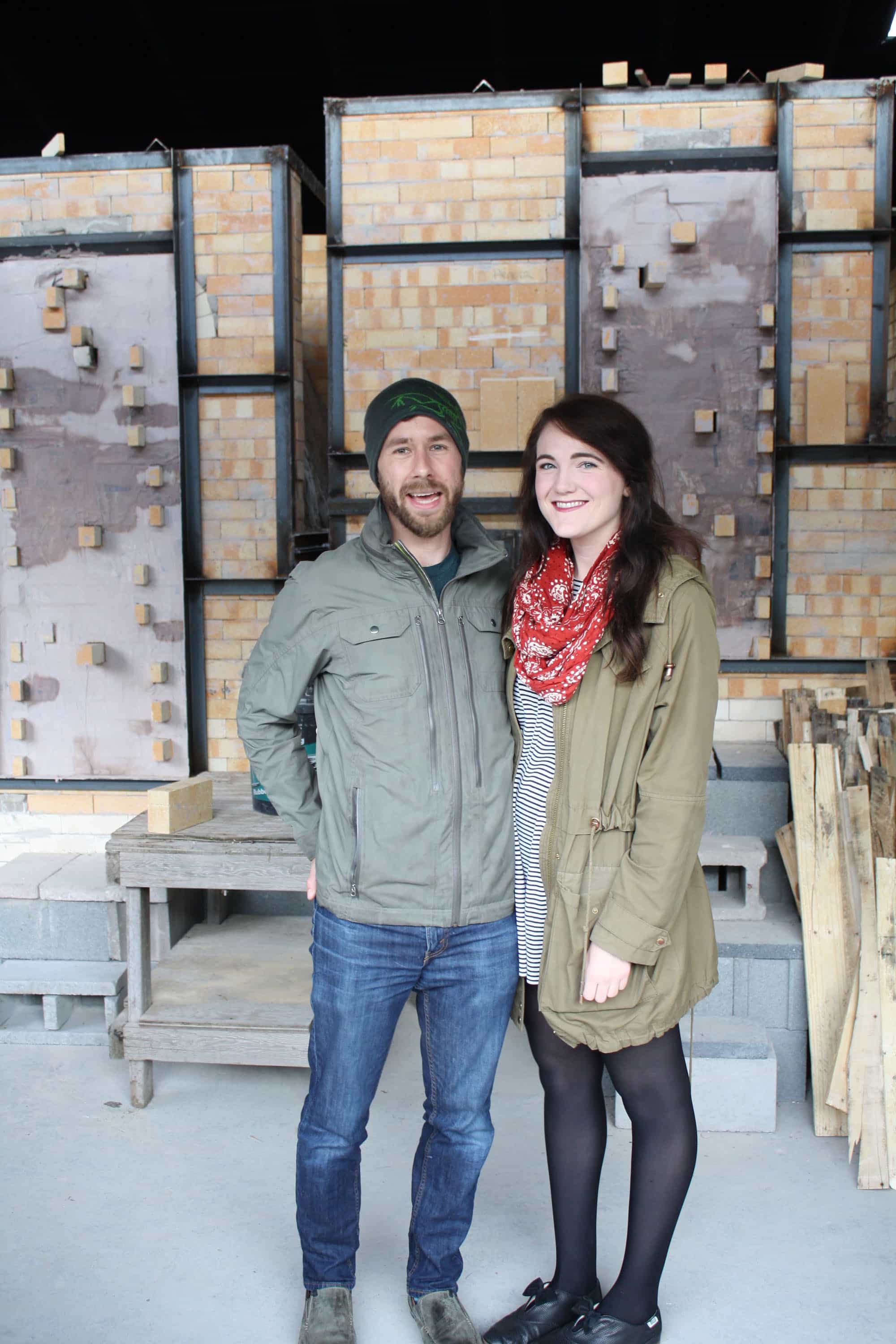 Pictured (LtoR) Shaun Martin, Big Huge Games senior artist; and Lauren Bell, Baltimore Magazine style editor (Photo courtesy KC Corbett, Clayworks marketing coordinator)