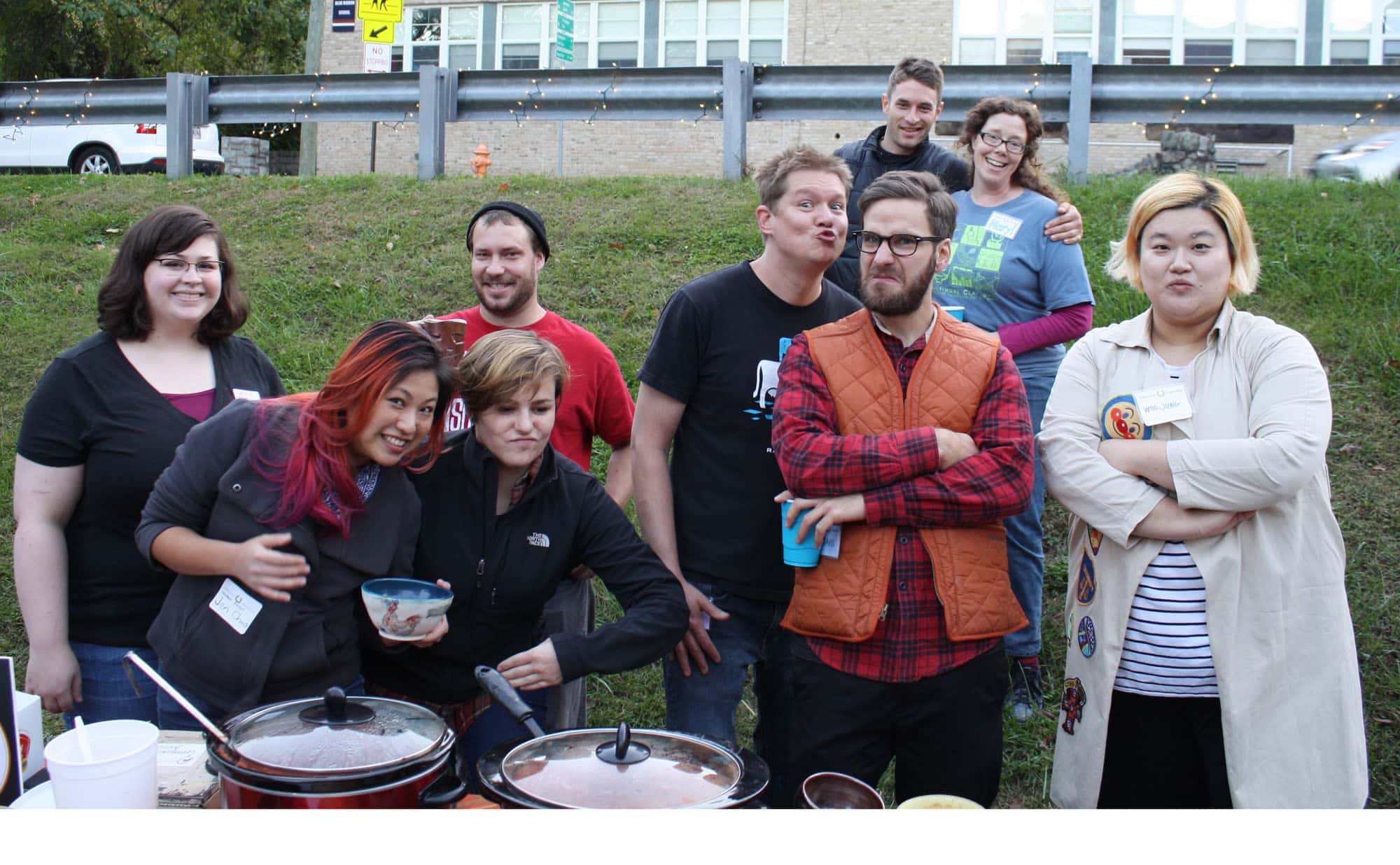 Baltimore Clayworks resident artists all fired up (Photo courtesy KC Corbett, Clayworks marketing coordinator)