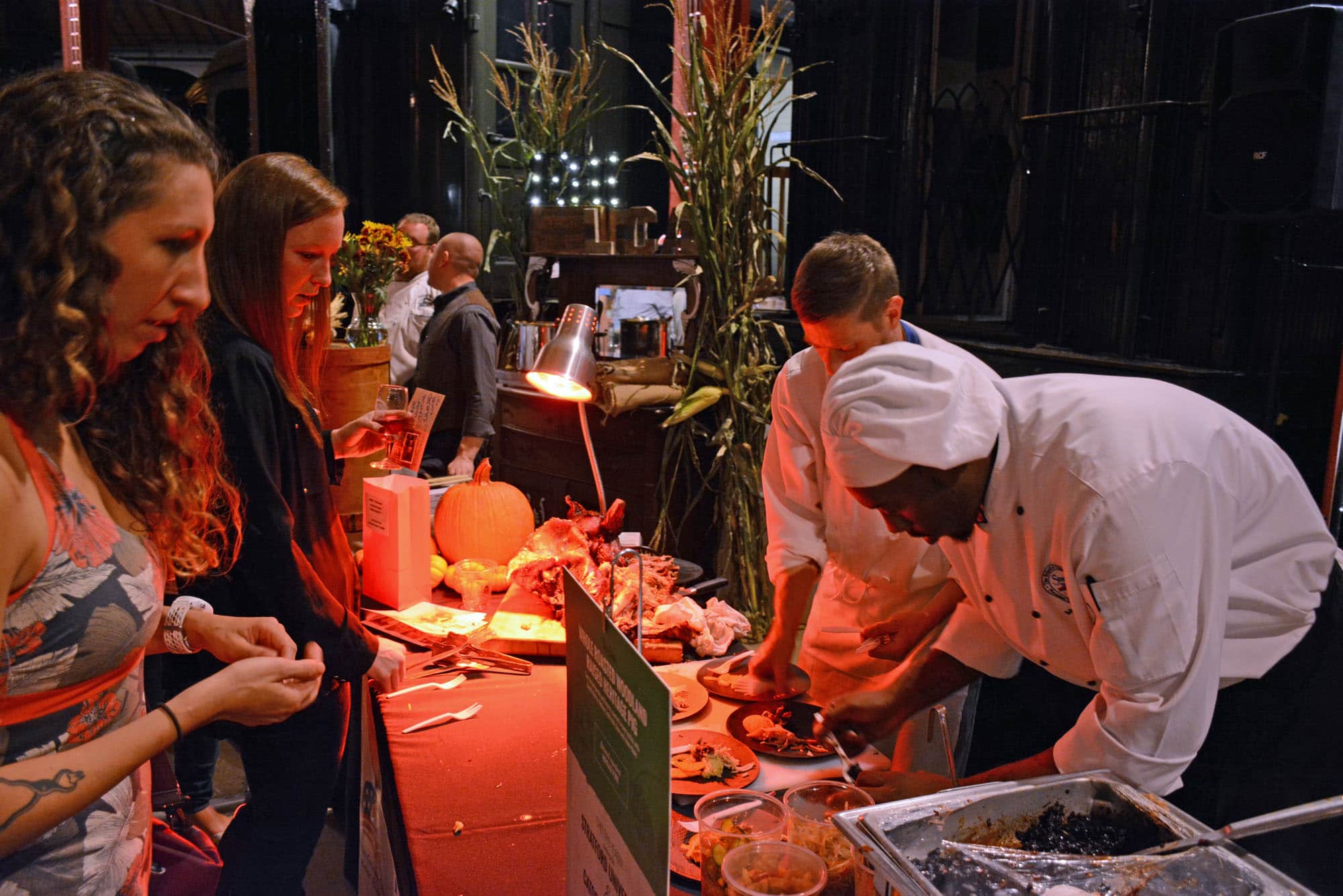 Guests got to watch chefs work their magic.