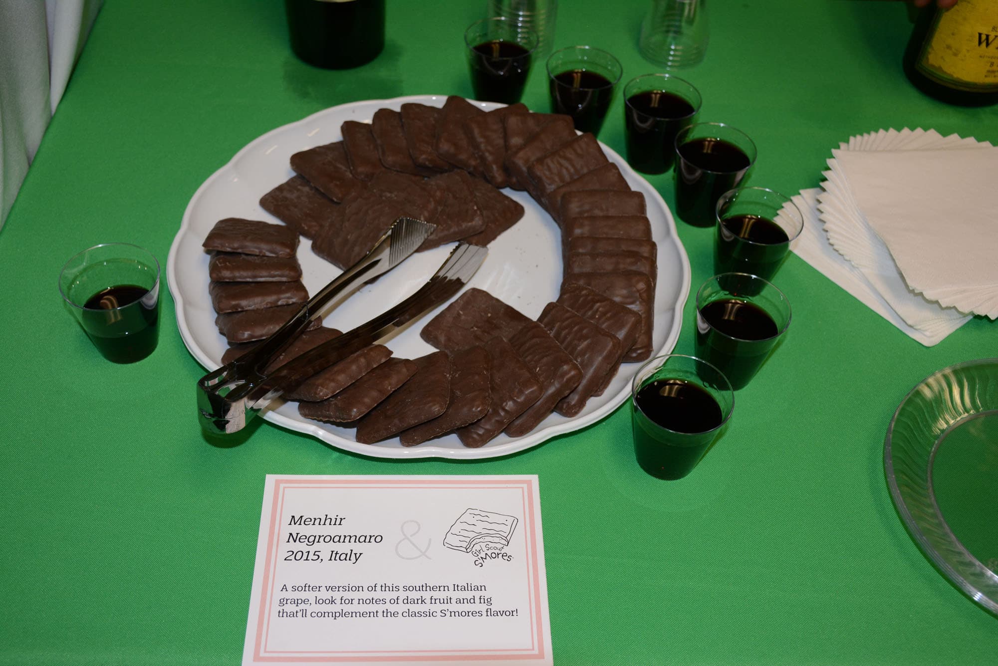 How about a softer red to balance that marshmallowy S’more cookie